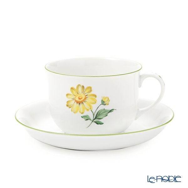 アウガルテン（AUGARTEN） ウィンナーフラワー （5089J） デイジー イエロー コーヒーカップ＆ソーサー 200ml（001シューベルトシェイプ）