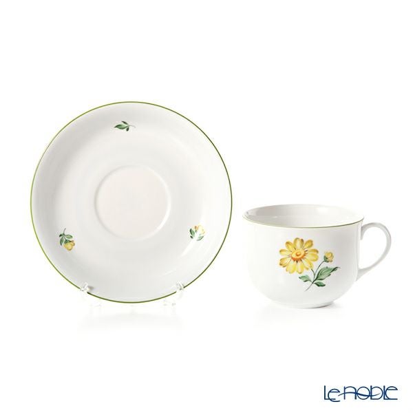 アウガルテン（AUGARTEN） ウィンナーフラワー （5089J） デイジー イエロー コーヒーカップ＆ソーサー 200ml（001シューベルトシェイプ）