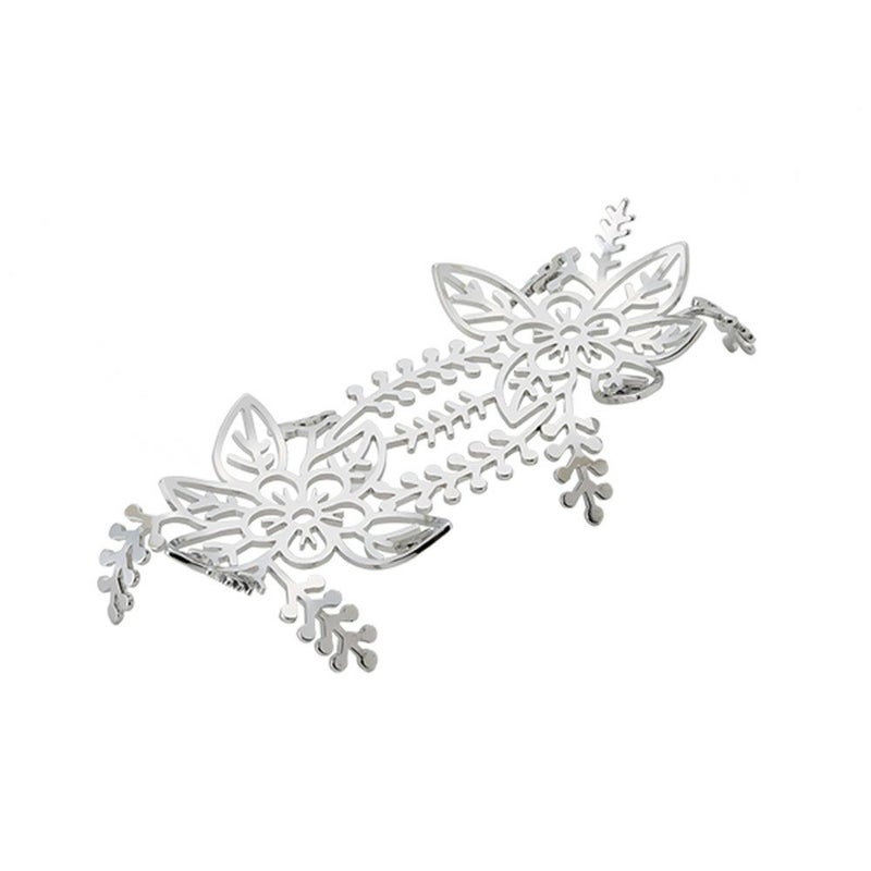 ディ・エクリュデザイン おしぼりスタンド 花 T0117 16×6cm ステンレス製