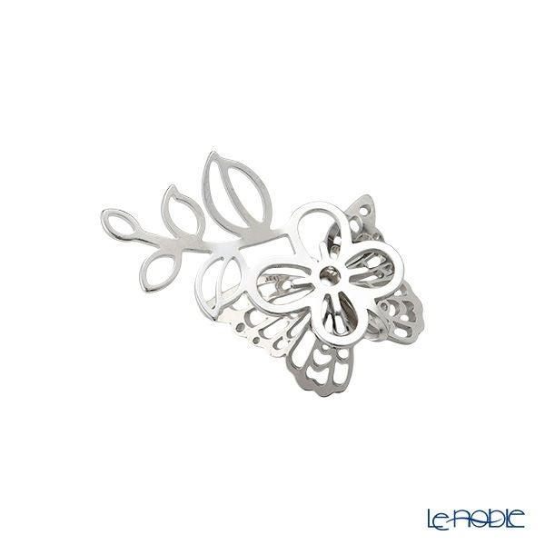 ディ・エクリュデザイン 箸置き（プチパピヨン）右リーフ 5.5cm ステンレス製