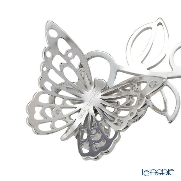 ディ・エクリュデザイン 箸置き（プチパピヨン）右リーフ 5.5cm ステンレス製
