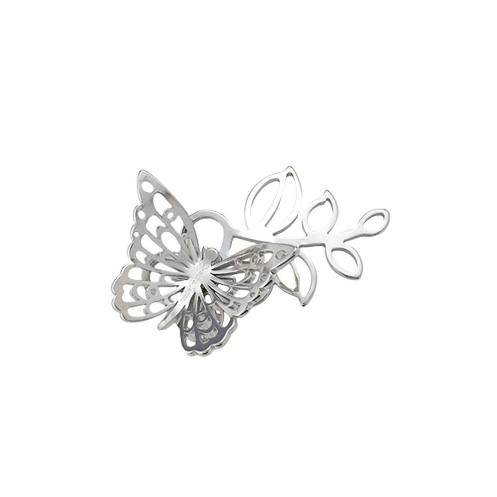 ディ・エクリュデザイン 箸置き（プチパピヨン）右リーフ 5.5cm ステンレス製