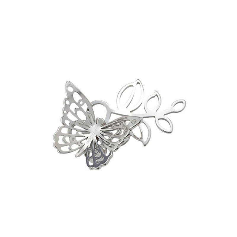 ディ・エクリュデザイン 箸置き（プチパピヨン）右リーフ 5.5cm ステンレス製