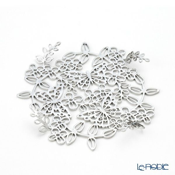 ディ・エクリュデザイン コースター プチパピヨン T0116 12cm ステンレス製