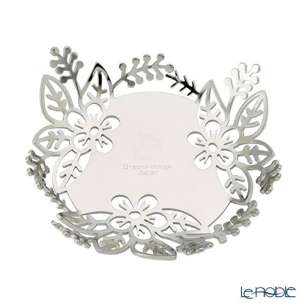 ディ・エクリュデザイン 茶托 花 12cm T0303 ステンレス製