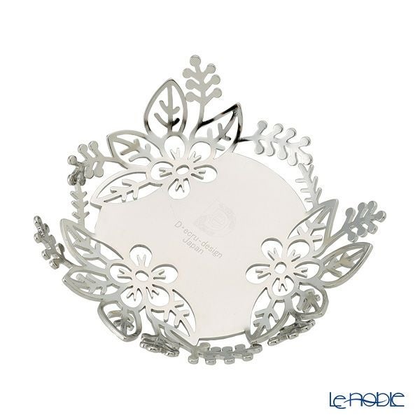 ディ・エクリュデザイン 茶托 花 12cm T0303 ステンレス製
