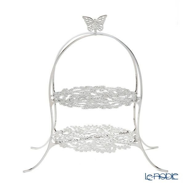 ディ・エクリュデザイン クロススタンド 2段 M パピヨン T0502 40cm ステンレス製 【折りたたみ式】