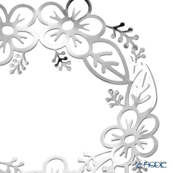 ディ・エクリュデザイン オーナメント／ナプキンリング リース 6cm ステンレス製