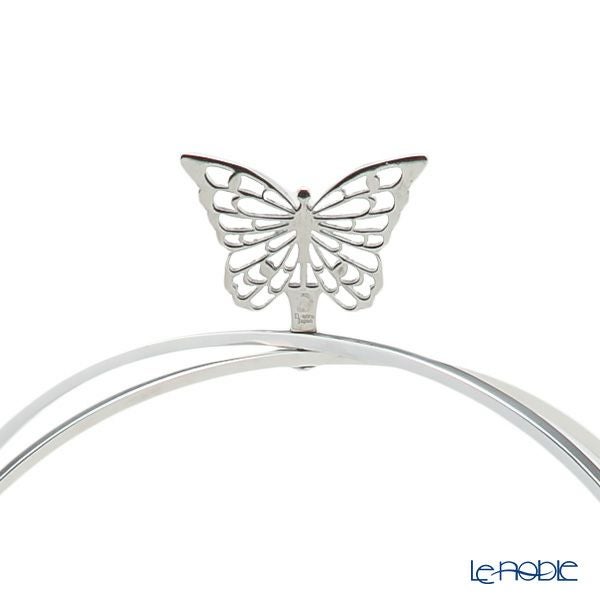 ディ・エクリュデザイン クロススタンド 2段 S パピヨン T0504 直径20×高さ34cm ステンレス製 ローザ／つる草 【折りたたみ式】