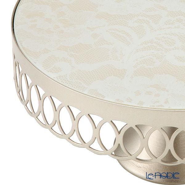 メッツァルーナ ケーキスタンド ホワイト／ゴールド S 20cm