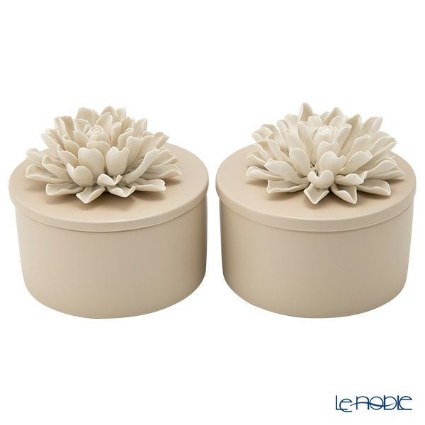 メッツァルーナ 小物入れ ダリア ベージュ L 12cm