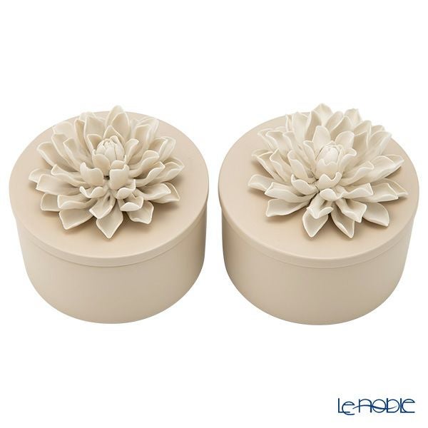 メッツァルーナ 小物入れ ダリア ベージュ L 12cm