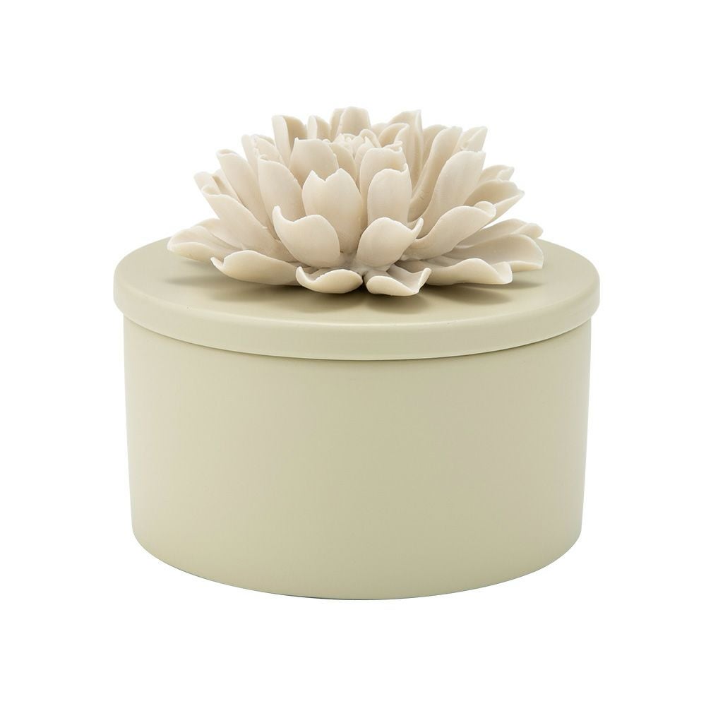 メッツァルーナ 小物入れ ダリア グリーン L 12cm