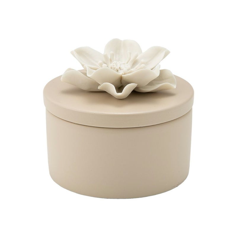 メッツァルーナ 小物入れ ハイビスカス ベージュ S 9cm