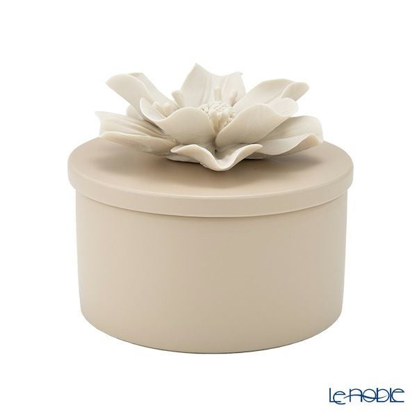 メッツァルーナ 小物入れ ハイビスカス ベージュ L 12cm