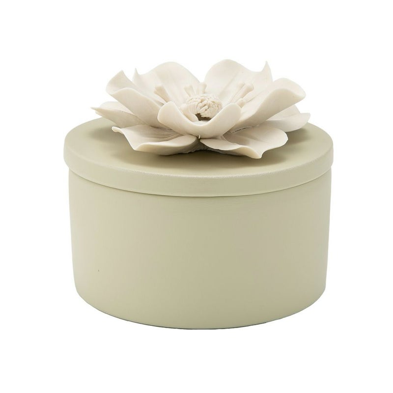 メッツァルーナ 小物入れ ハイビスカス グリーン L 12cm