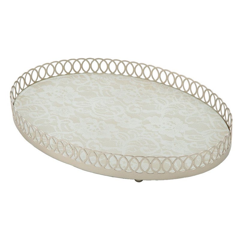 メッツァルーナ トレイ オーバル ベージュ 35cm