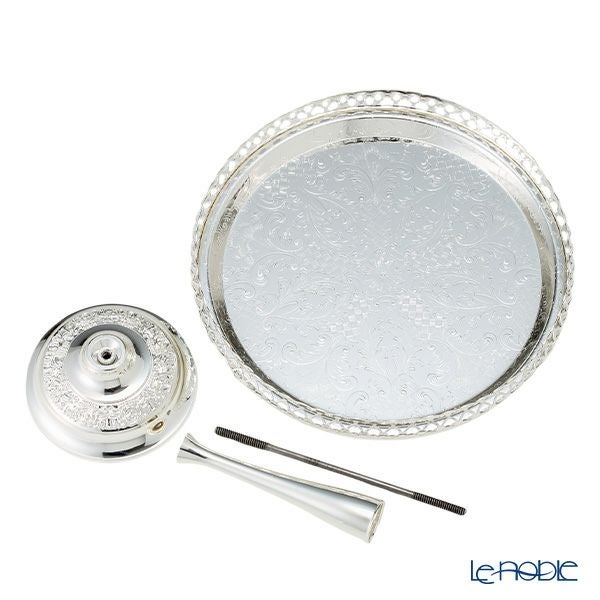 クイーン アン QUEEN ANNE（イギリス製銀メッキ） ギャラリー ケーキスタンド 脚付 23cm 0／8239／A 組立式