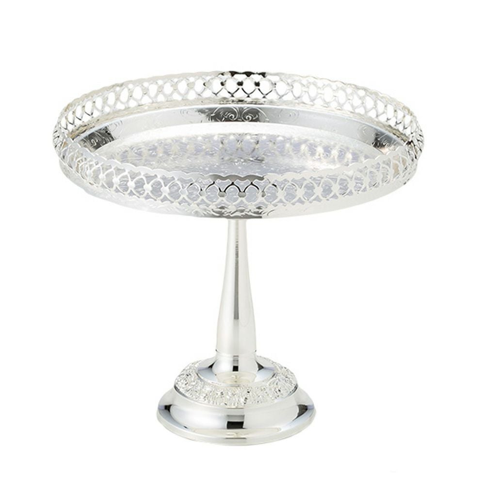 クイーン アン QUEEN ANNE（イギリス製銀メッキ） ギャラリー ケーキスタンド 脚付 23cm 0／8239／A 組立式