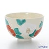 京焼・清水焼 抹茶碗 K0013 彩紅白椿