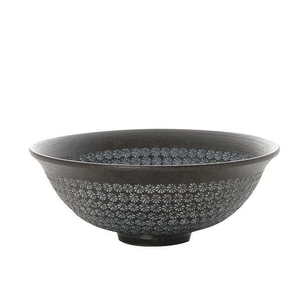 京焼・清水焼 平茶碗 M0035 南蛮三島詰