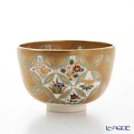 京焼・清水焼 抹茶碗 K0067 金砂子七宝草花