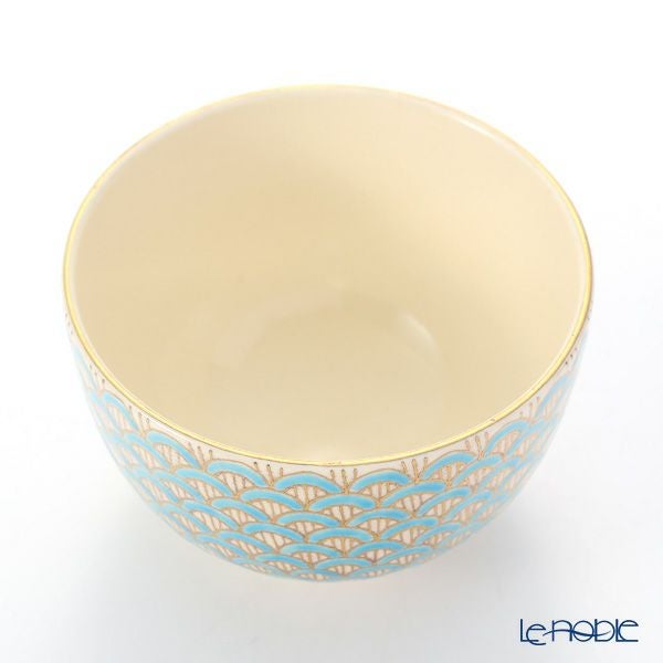 京焼・清水焼 抹茶碗 K0096 金彩青海波 480ml