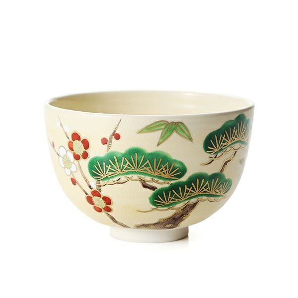 京焼・清水焼 抹茶碗 K00127 金彩松竹梅 480ml | ブランド洋食器専門店