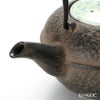 京焼・清水焼 鉄瓶急須・黒 K0112 彩青絵 500ml