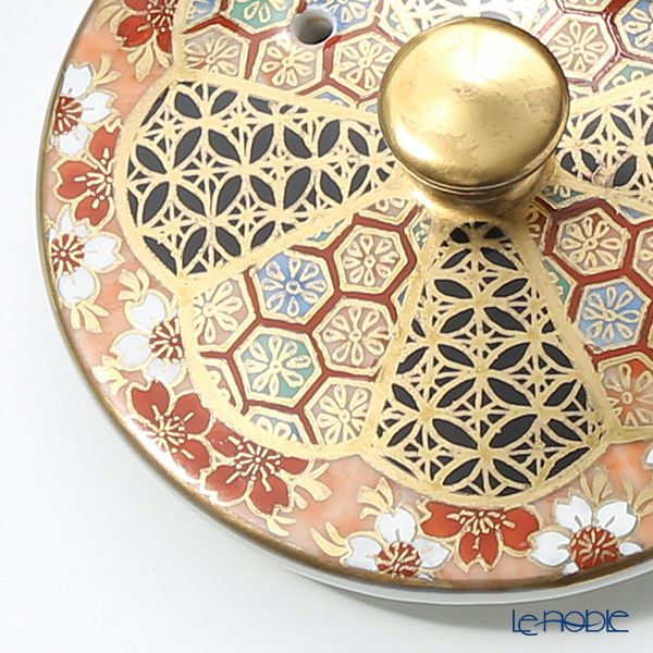 京焼・清水焼 鉄瓶急須 T0184 赤貞雲 渕花小紋 900ml