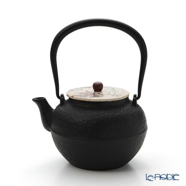 京焼・清水焼 鉄瓶急須 M0178 彩南天 800ml