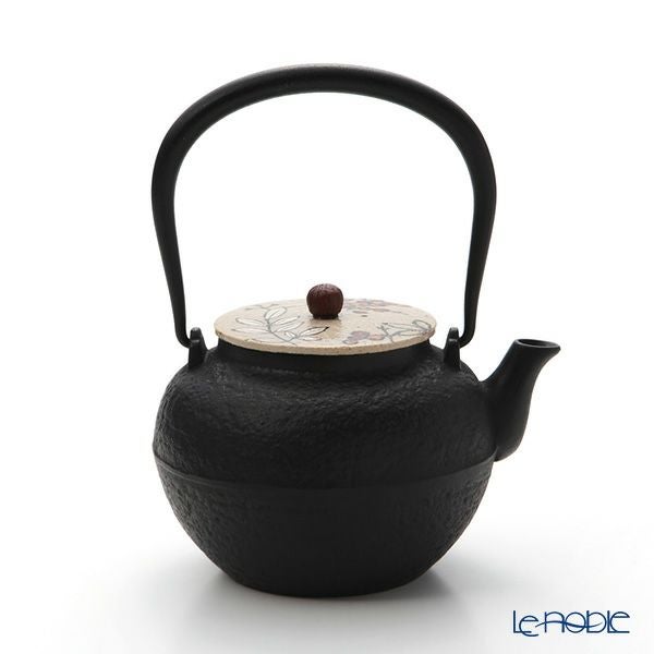 京焼・清水焼 鉄瓶急須 M0178 彩南天 800ml