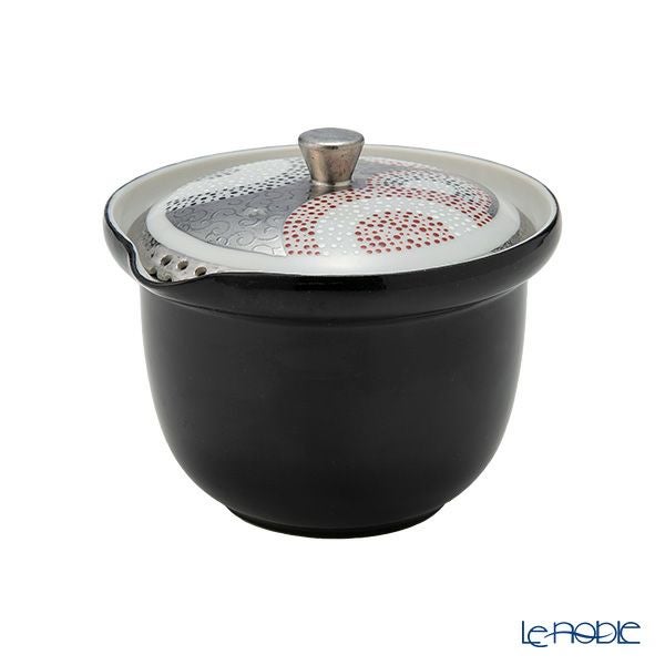 京焼・清水焼 ティーポット（宝瓶） 彩点詰銀彩唐草 230ml K02108
