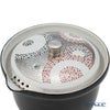 京焼・清水焼 ティーポット（宝瓶） 彩点詰銀彩唐草 230ml K02108