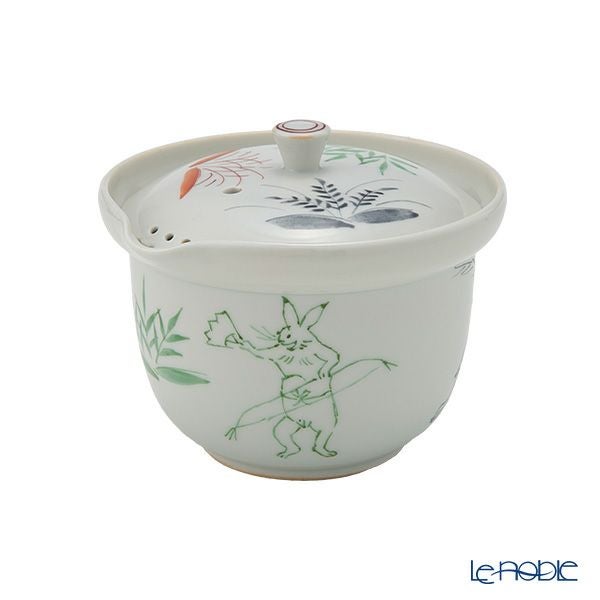 京焼・清水焼 ティーポット （宝瓶） 彩高山寺 鳥獣戯画 230ml S02112
