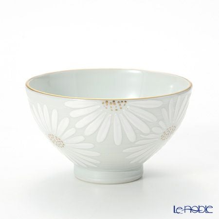 京焼・清水焼 汲出し碗 大 K0339 白菊刷毛目銀彩