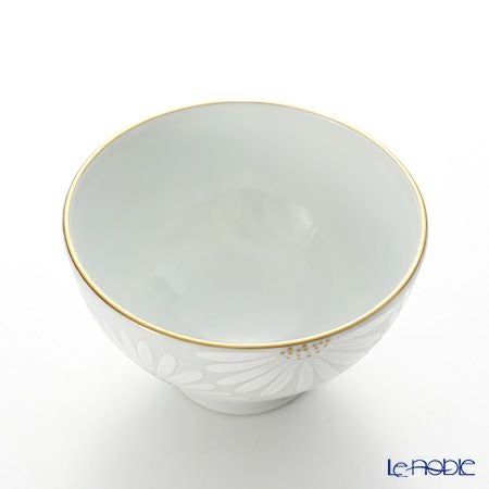 京焼・清水焼 汲出し碗 大 K0339 白菊刷毛目銀彩