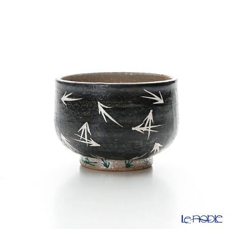 京焼・清水焼 汲出し碗 M0370 銀彩松葉