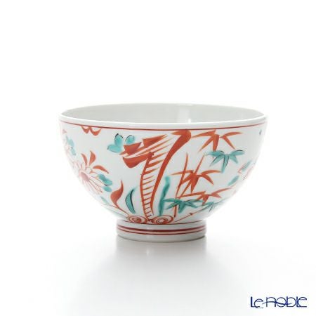 京焼・清水焼 汲出し碗 大 K0373 彩赤絵