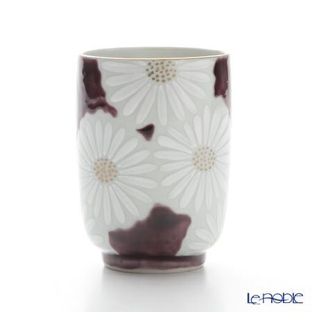 京焼・清水焼 湯呑 K0417 白菊紫地