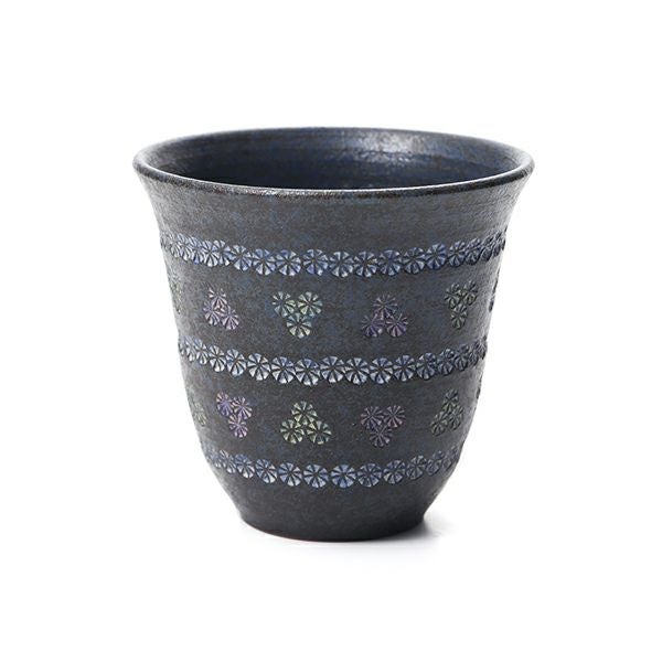 京焼・清水焼 フリーカップ M0780 南蛮帯三島 300ml