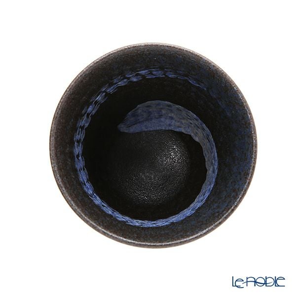 京焼・清水焼 フリーカップ M0782 南蛮三島詰 ブルー 300ml