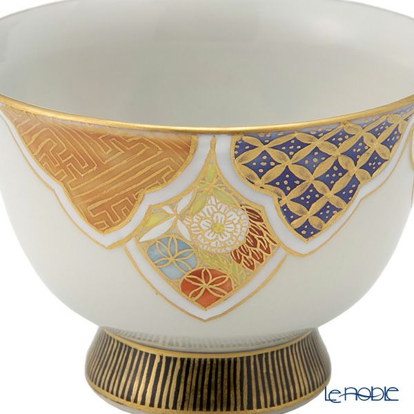 京焼・清水焼 煎茶碗／ぐい呑み 彩花小紋松竹梅 50ml T09170