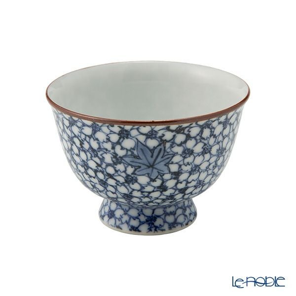 京焼・清水焼 煎茶碗／ぐい呑み 染付雲錦詰 50ml T09168