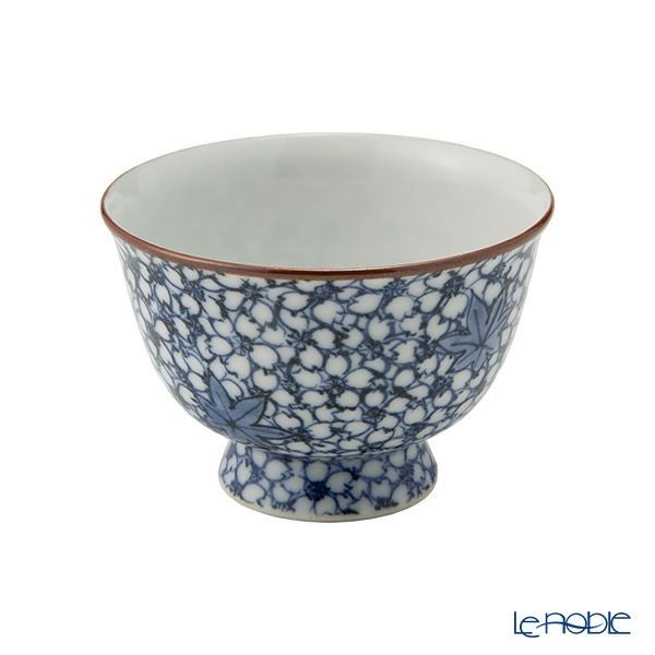 京焼・清水焼 煎茶碗／ぐい呑み 染付雲錦詰 50ml T09168