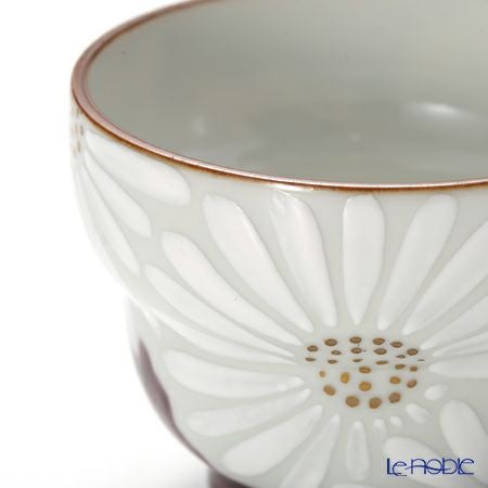 京焼・清水焼 ぐい呑 K0927 白菊紫地