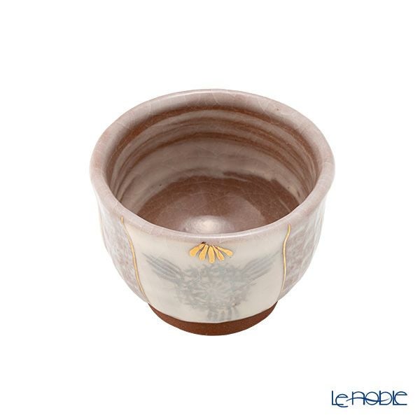 京焼・清水焼 煎茶碗／ぐい呑 志野花三島 K09125 100ml