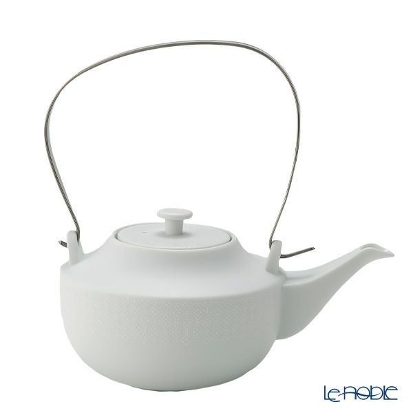 西川貞三郎商店 NISHIKAWA JAPAN KATA ティーポット 凪華 マット ホワイト／七宝文様 800ml NJ02-002