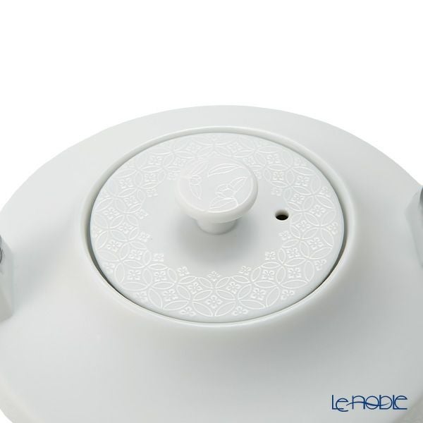 西川貞三郎商店 NISHIKAWA JAPAN KATA ティーポット 凪華 マット ホワイト／七宝文様 800ml NJ02-002