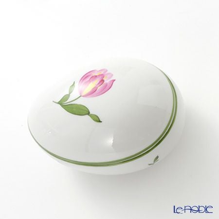 アウガルテン（AUGARTEN） ウィンナーフラワー（5089U） ピンクチューリップ エッグシェイプボックス（606）